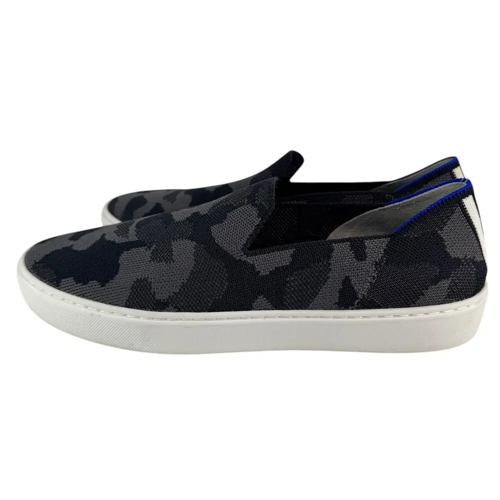 Rothy's The Original Slip-On Sneaker Camo Print Knit Uppers Washable Gray 10